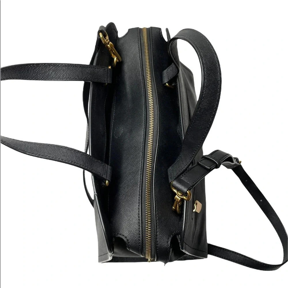 Marc by Marc Jacobs | Luna Saffiano Alaina Satchel Bag in Black